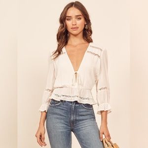 REFORMATION Emily Top Size S